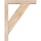 Ekena Millwork Traditional Block Smooth Bracket w/ Offset Brace, Douglas Fir, 3 1/2"W x 14"D x 18"H BKT0402X14X18TRA05SDF - alternate 2